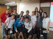 Turma do ensino médio reunida no auditório após o ciclo de palestras