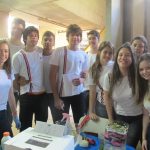 Turma reunida para foto na Semana Cultural de 2014