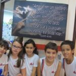 Trabalhos dos alunos expostos na Semana Cultural de 2014