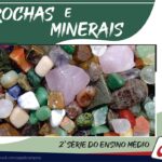 Mostruário de rochas e minerais usado na aula de Geografia da 2ª série do Ensino Médio