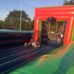 Brinquedos infláveis montados para a Festa Junina 2019