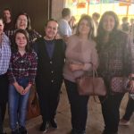 Público nas barracas e na quadra durante a Festa Junina 2019