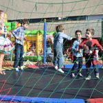 Brinquedos infláveis montados para a Festa Junina 2019