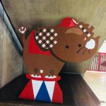 Figura decorativa de ursinho, registro do projeto Releitura de Imagens do 2º ano