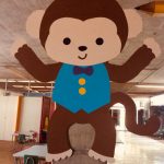 Figura decorativa de macaquinho, registro do projeto Releitura de Imagens do 2º ano