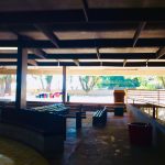 Área coberta de convivência, registro do projeto Releitura de Imagens do 2º ano