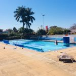Piscina do colégio, registro do projeto Releitura de Imagens do 2º ano