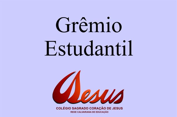 Arte com o título Grêmio Estudantil e a marca do colégio