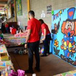 Barracas e área externa do Arraiá do Coração