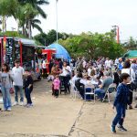 Barracas e área externa do Arraiá do Coração