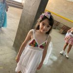 Crianças da Educação Infantil fantasiadas no Carnaval no Coração