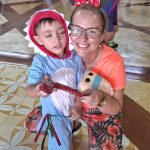 Educadoras fantasiadas durante o Carnaval no Coração