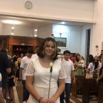 Famílias acompanham a celebração do Mês de Maria no santuário
