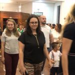 Famílias acompanham a celebração do Mês de Maria no santuário