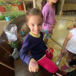 Crianças posam para foto durante o Férias no Coração