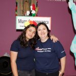Educadoras do colégio no estande da Mostra Cultural