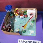 Maquete produzida pelos alunos e exposta na Mostra Cultural